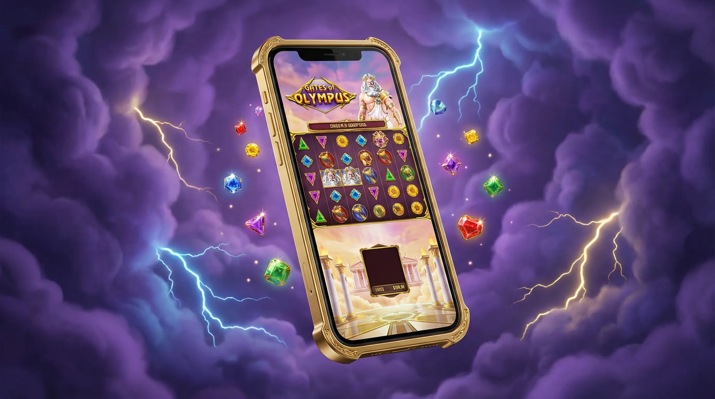 Aplicativo móvel onabet em smartphone